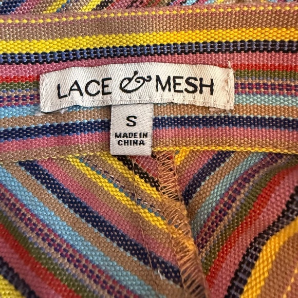 Retro Rainbow Chevron A-Line Skirt Size S - Picture 3 of 7